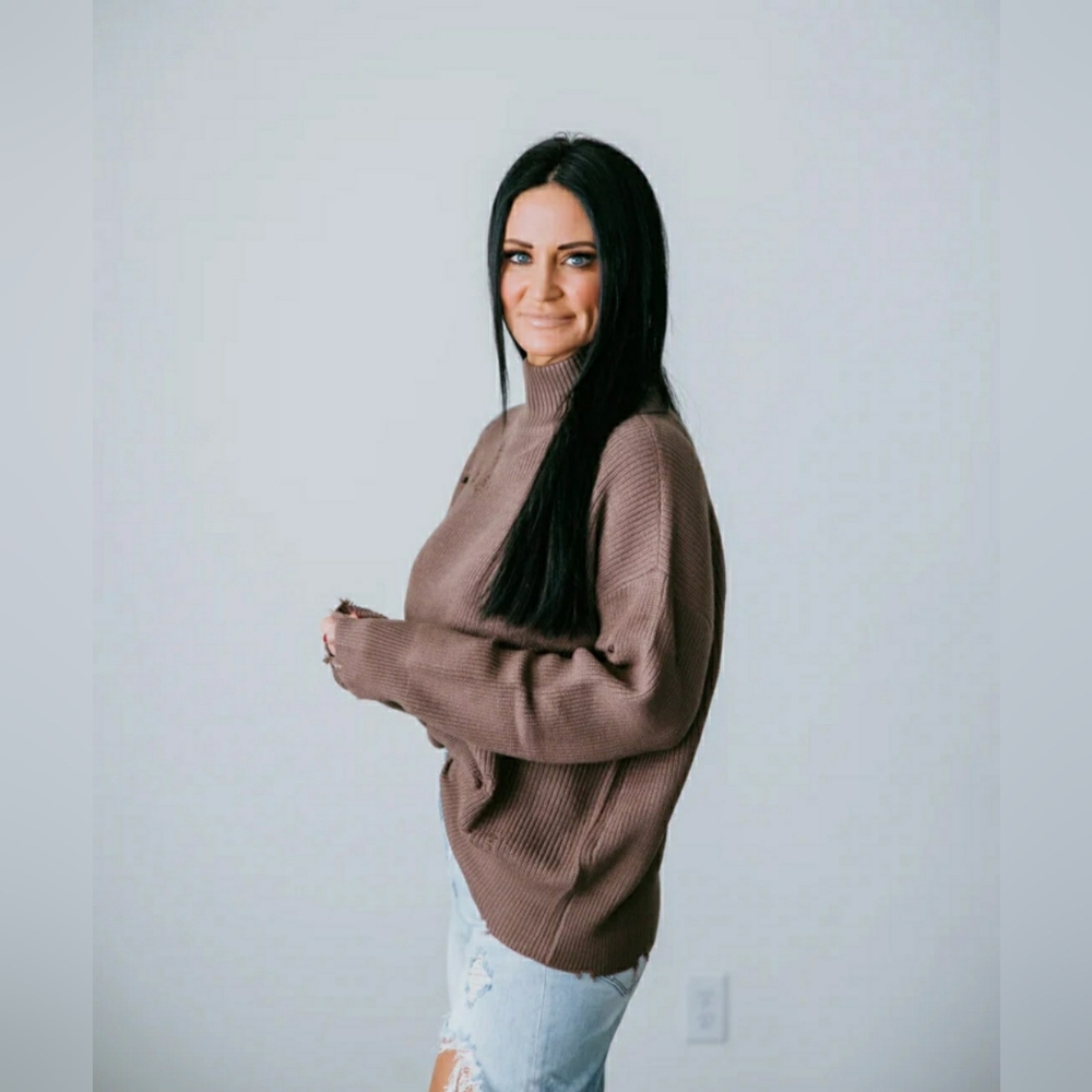 LILY & LOTTIE ETTIE DISTRESSED SWEATER by CHELSEA DEBOER - Picture 8 of 12